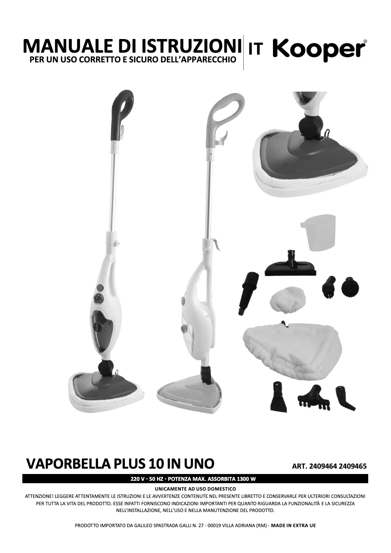 Página 1 del manual Manual de usuario Kooper 2409465