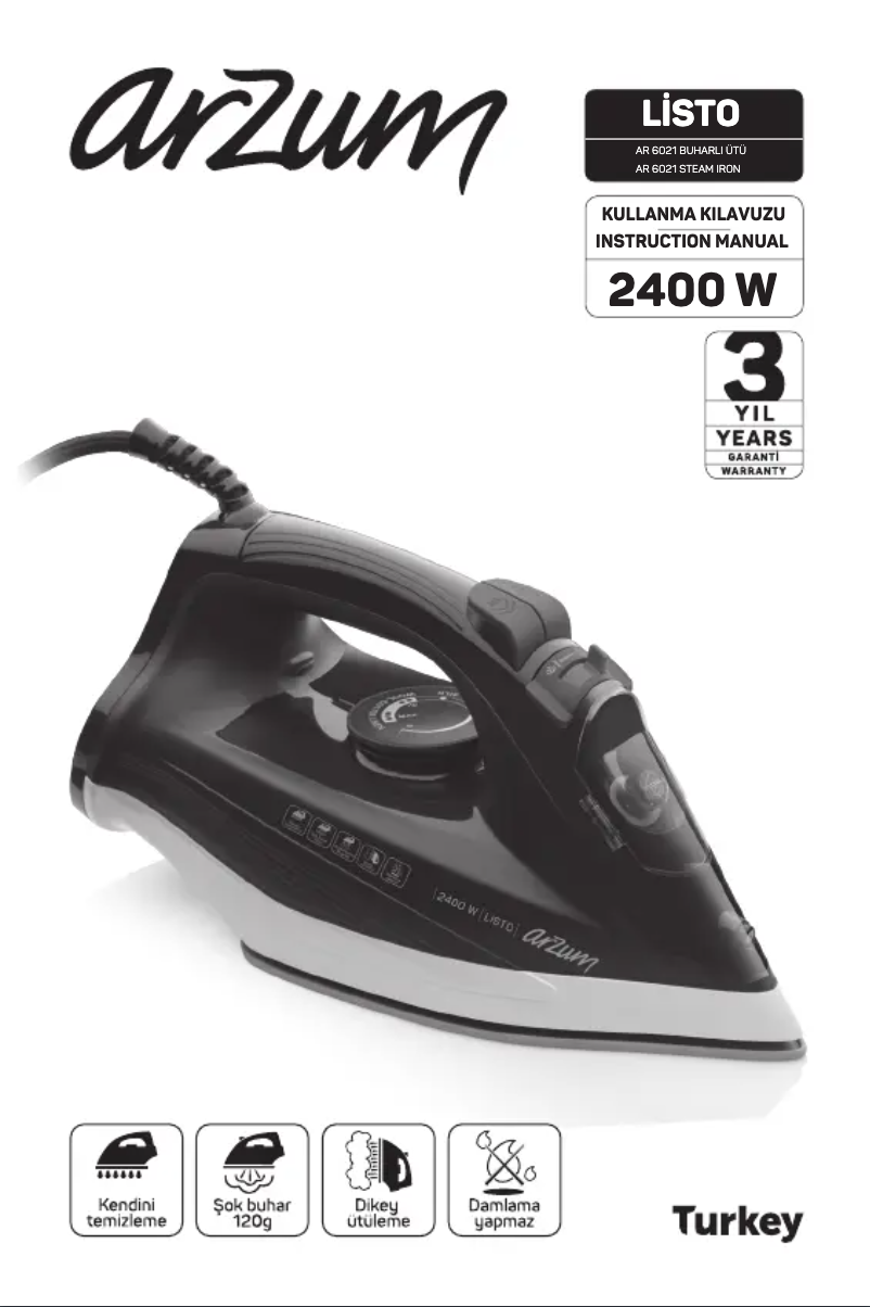 Página 1 del manual Manual de usuario Arzum Listo AR6021