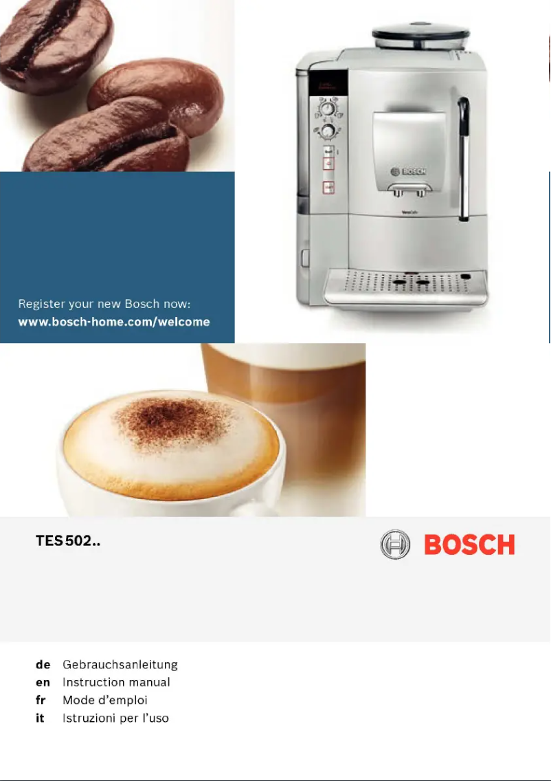 Page 1 of the manual User Manual Bosch TES50251DE