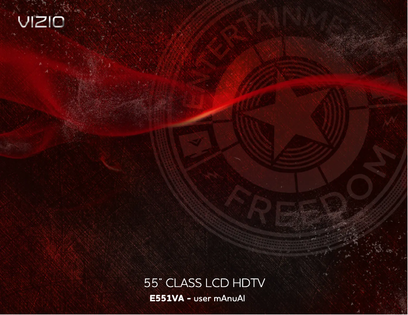 Page 1 of the manual User Manual VIZIO E551VA