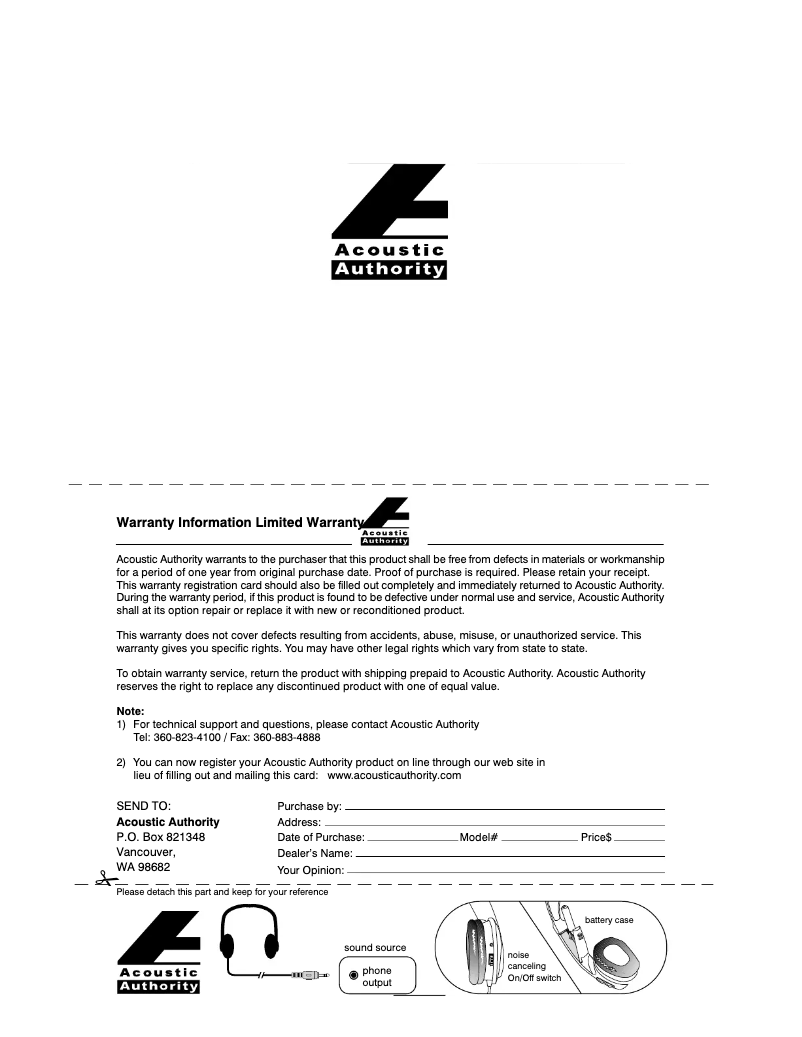 Page 1 de la notice Manuel utilisateur Cyber Acoustics ACM-800