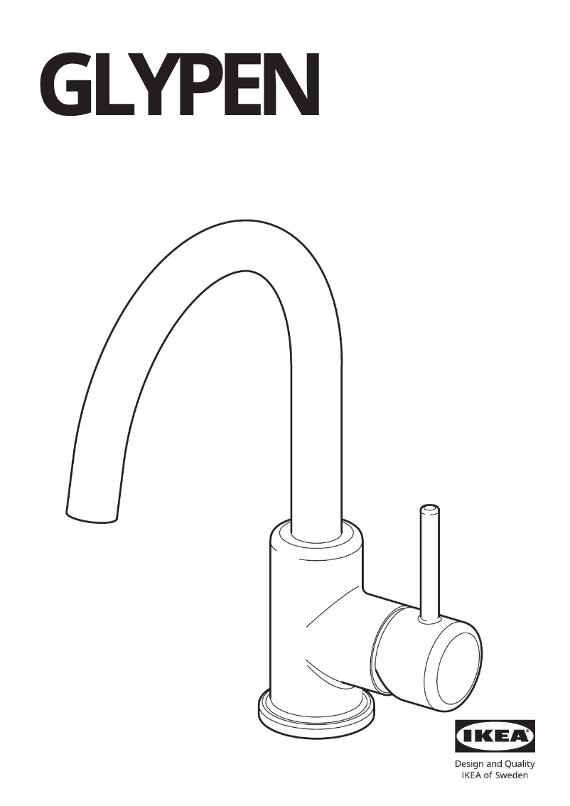 Page 1 de la notice Manuel utilisateur Ikea GLYPEN 505.145.49