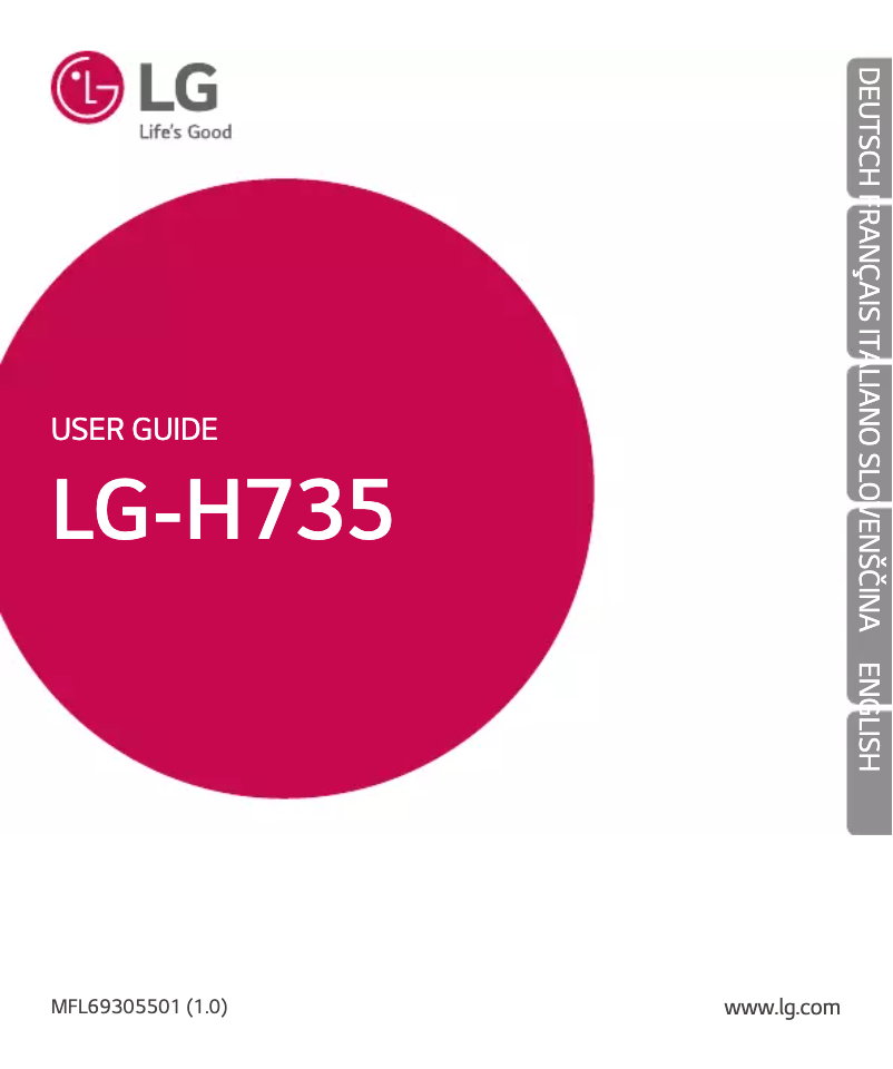 Page 1 of the manual User Manual LG G4 Beat