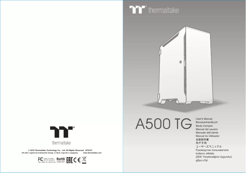 Página 1 del manual Manual de usuario Thermaltake A500 TG