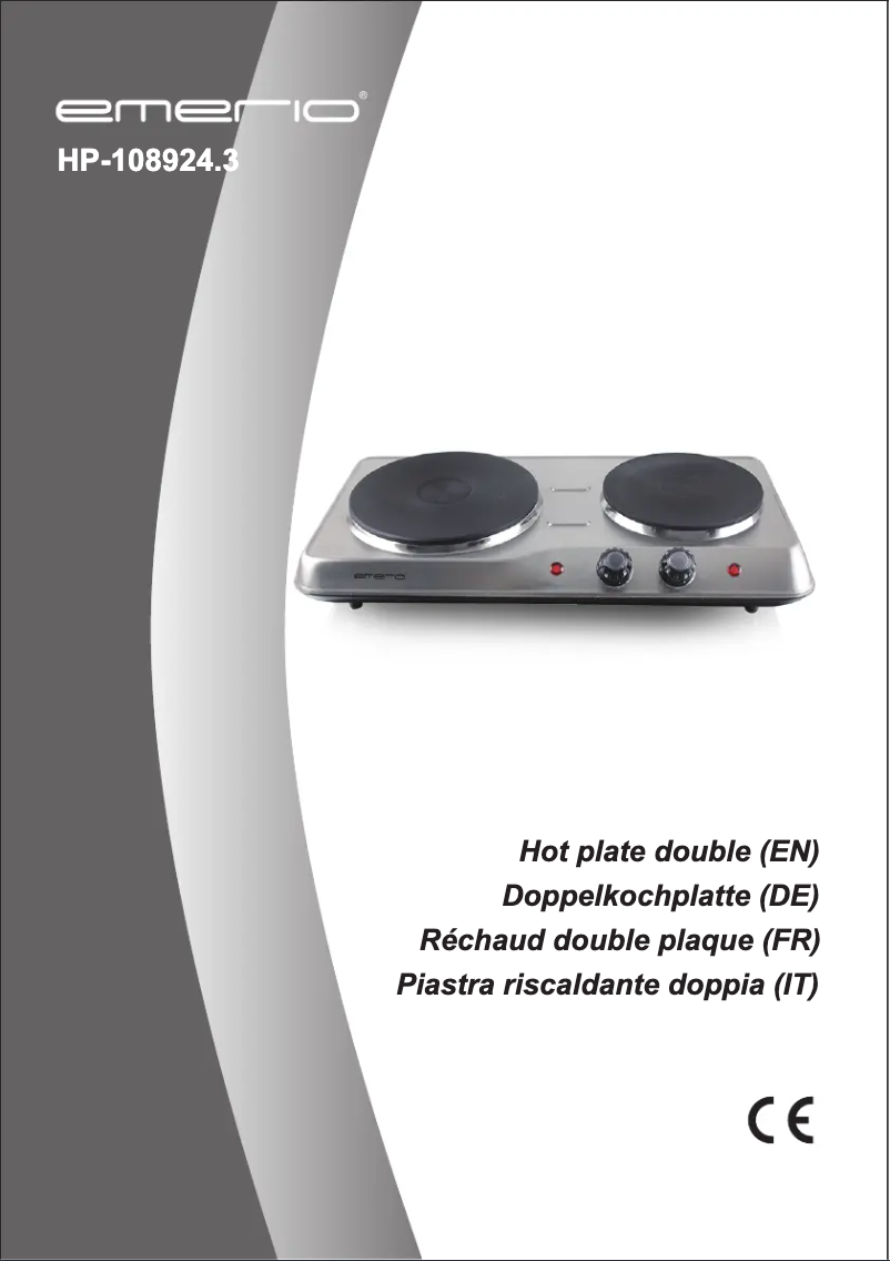 Page 1 de la notice Manuel utilisateur Emerio HP-108924