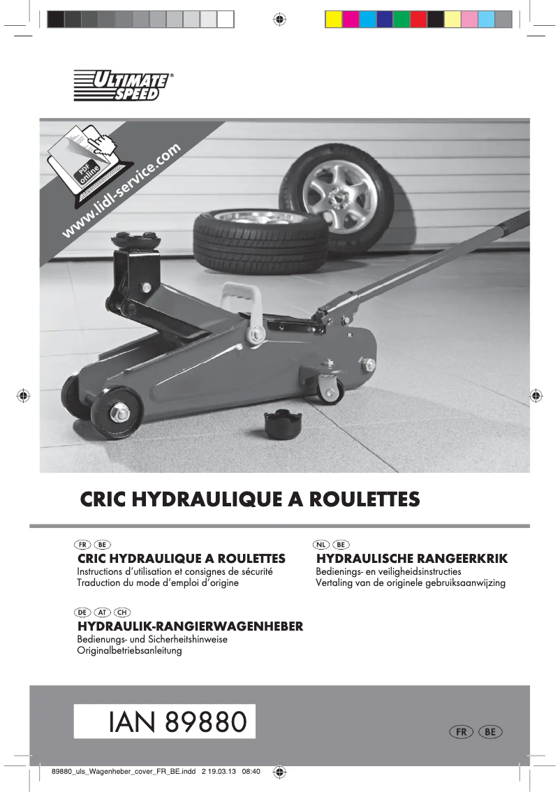 Page 1 de la notice Manuel utilisateur Ultimate Speed IAN 89880