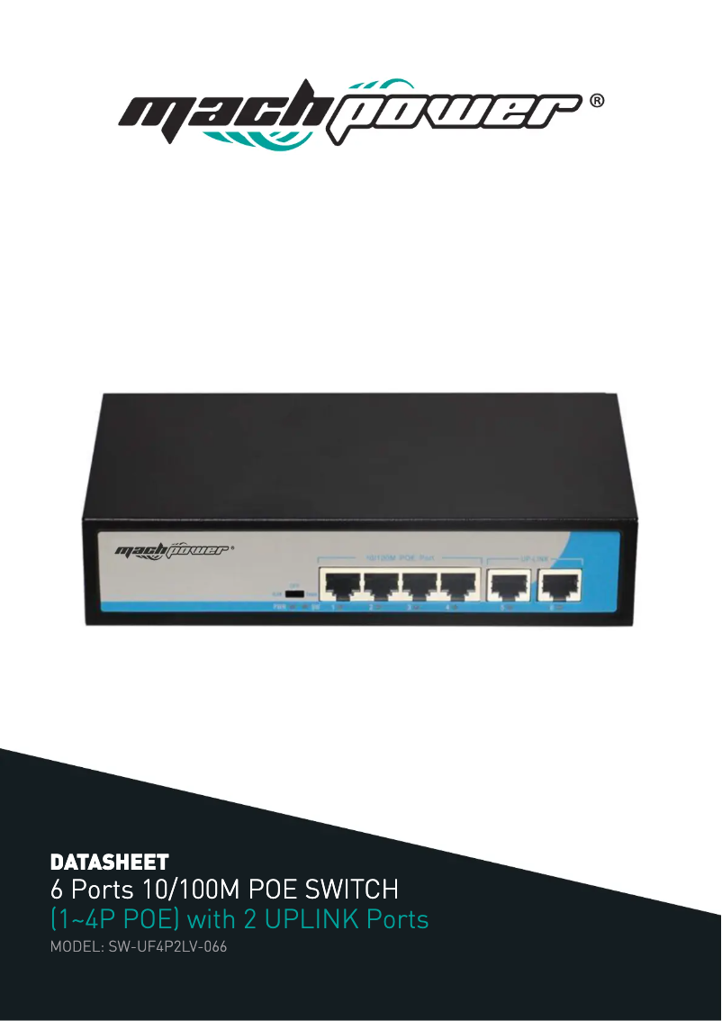 Página 1 del manual Manual de usuario Mach Power SW-UF4P2LV-066