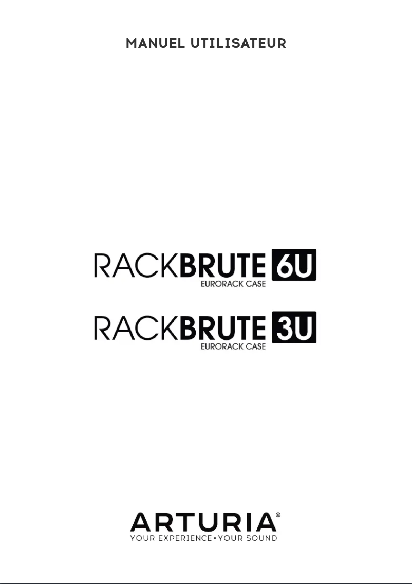 Image de la première page du manuel de l'appareil RackBrute 3U