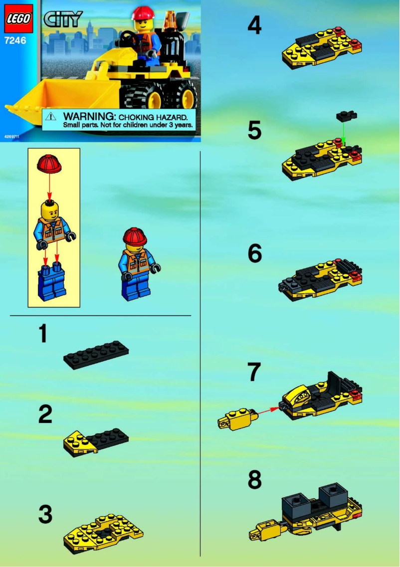 Page 1 de la notice Manuel utilisateur Lego City 7246