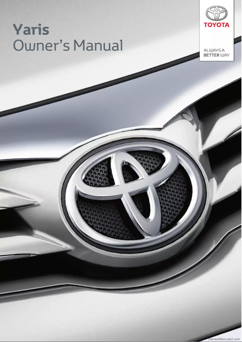 Page 1 de la notice Manuel utilisateur Toyota Yaris (2023)