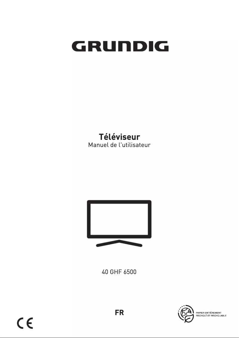 Page 1 de la notice Manuel utilisateur Grundig 40 GHF 6500