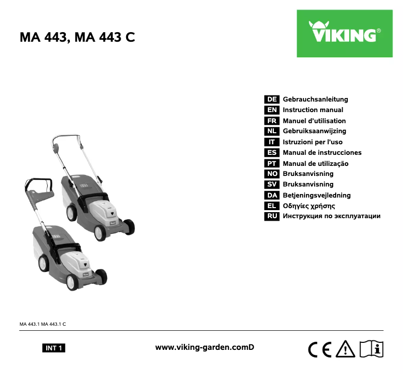 Page 1 of the manual User Manual Viking MA 443 C
