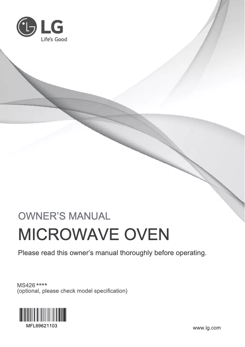 Page 1 of the manual User Manual LG MS4266