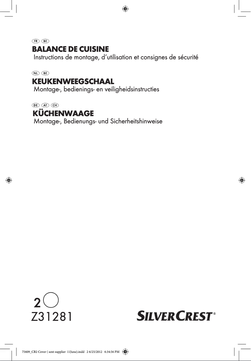 Page 1 of the manual User Manual SilverCrest Z31281