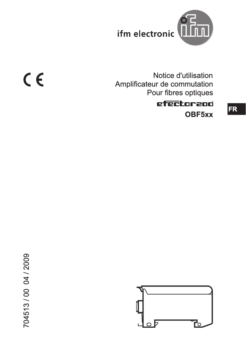 Página 1 del manual Manual de usuario IFM OBF500