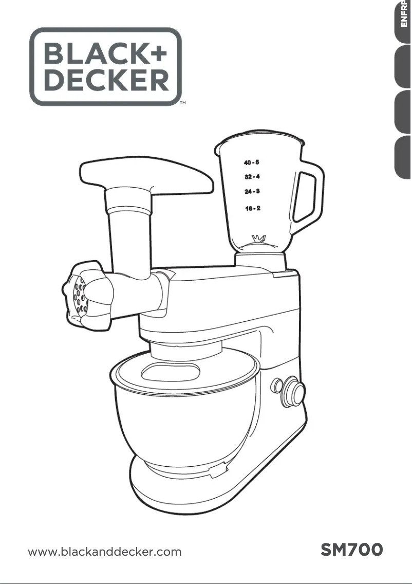 Page n°1 - Manuel utilisateur Black & Decker SM700