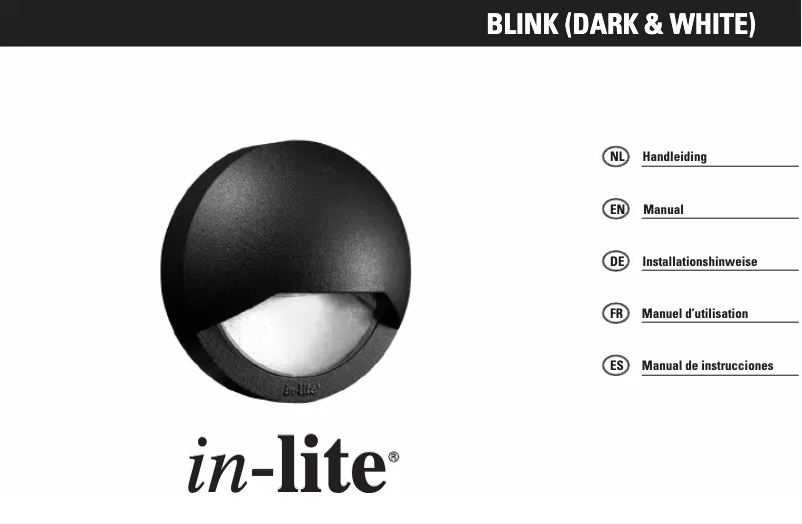 Page 1 de la notice Manuel utilisateur in-lite Blink