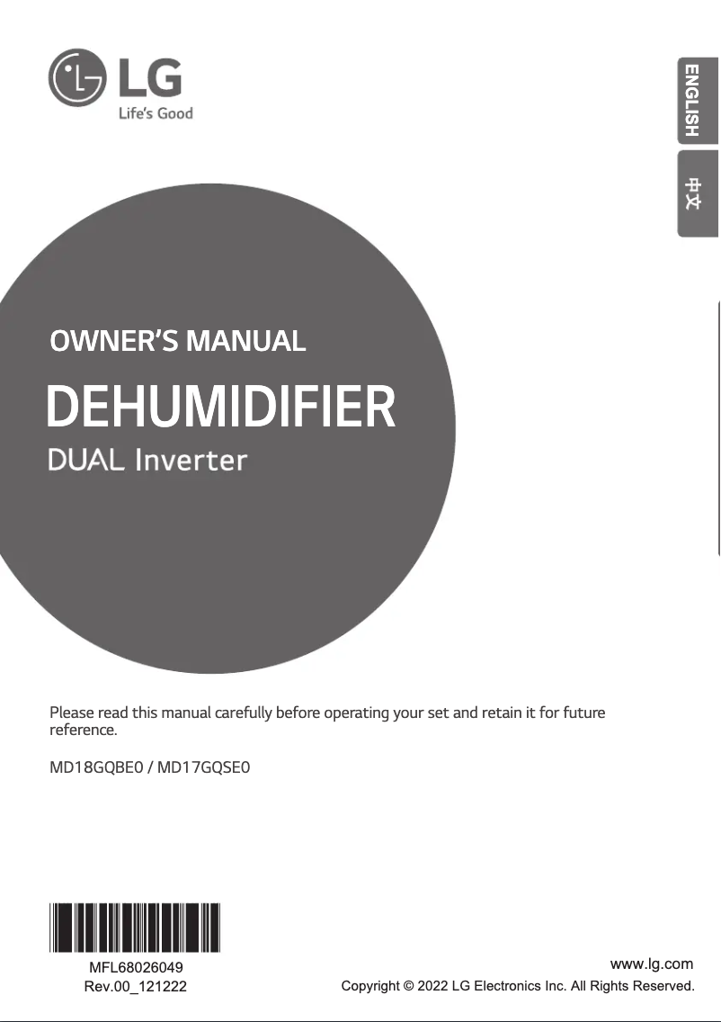 Página 1 del manual Manual de usuario LG MD17GQSE0