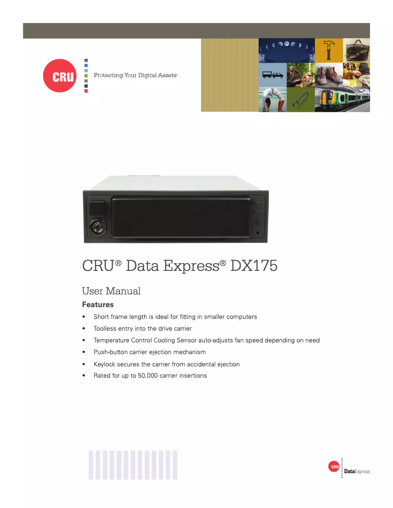 Page 1 de la notice Manuel utilisateur CRU Data Express DX175