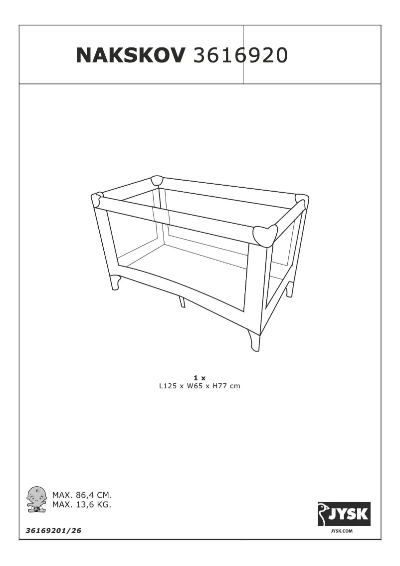 Page 1 de la notice Manuel utilisateur JYSK Nakskov
