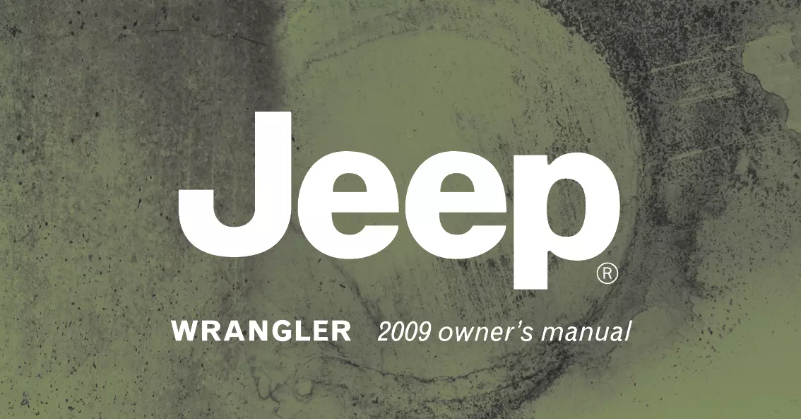 Page 1 de la notice Manuel utilisateur Jeep Wrangler (2009)