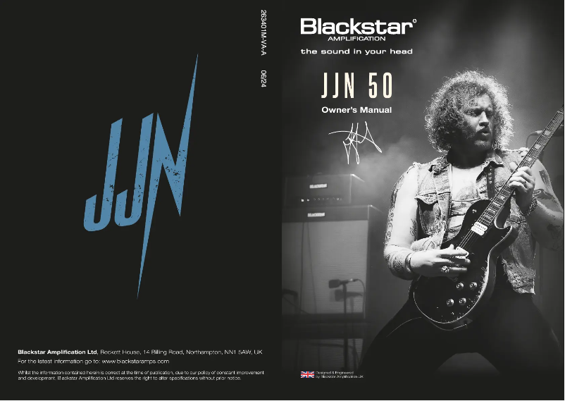 Page 1 de la notice Manuel utilisateur Blackstar JJN 50