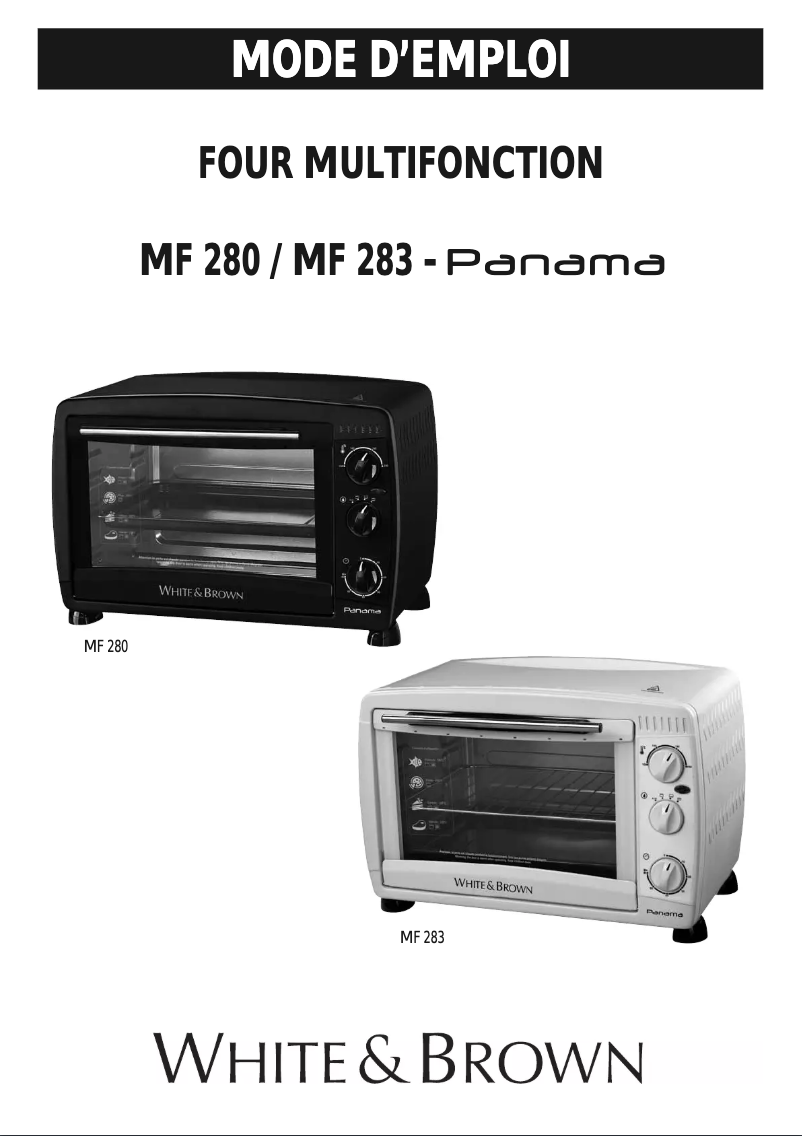 Page 1 de la notice Manuel utilisateur White And Brown MF 283