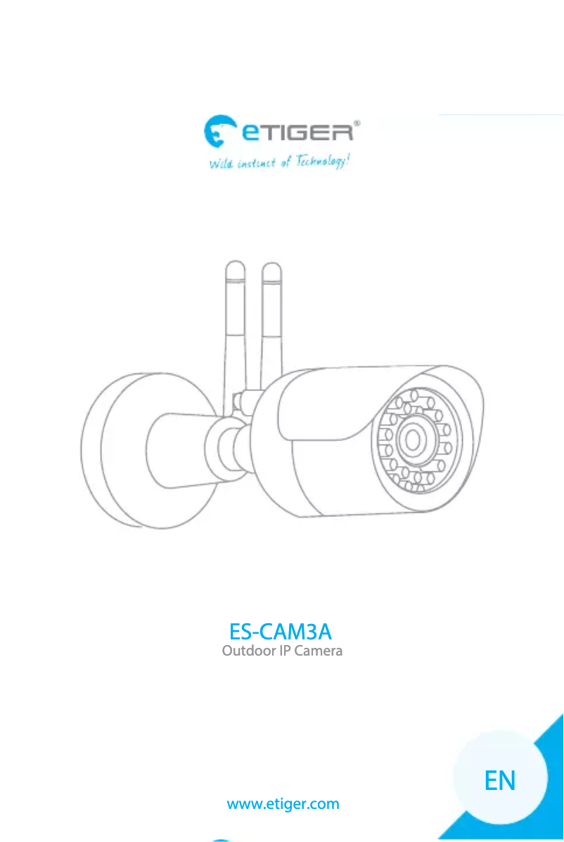 Page 1 de la notice Manuel utilisateur eTiger ES-CAM3A