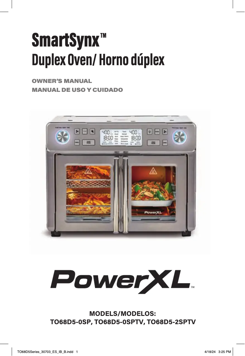 Page 1 de la notice Manuel utilisateur PowerXL SmartSynx TO68D5-2SPTV