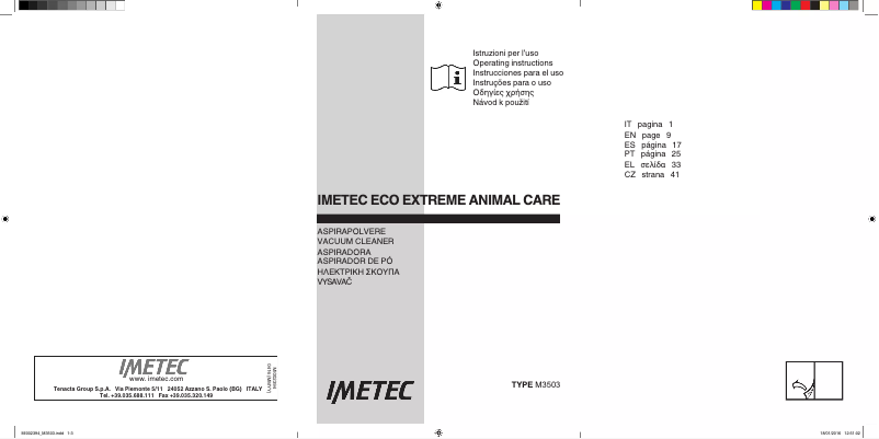Page 1 de la notice Manuel utilisateur Imetec 8119t