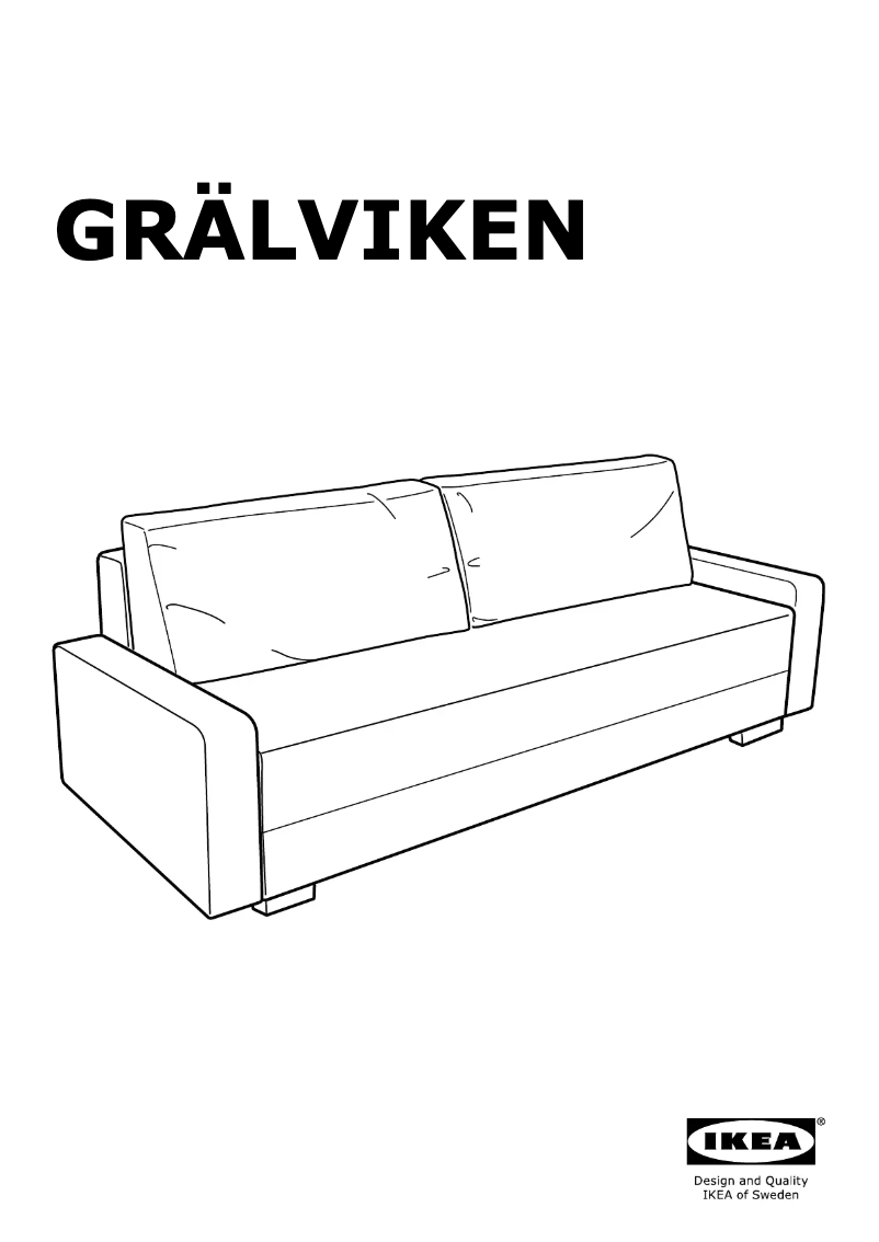 Page 1 de la notice Manuel utilisateur Ikea GRÄLVIKEN 703.405.67