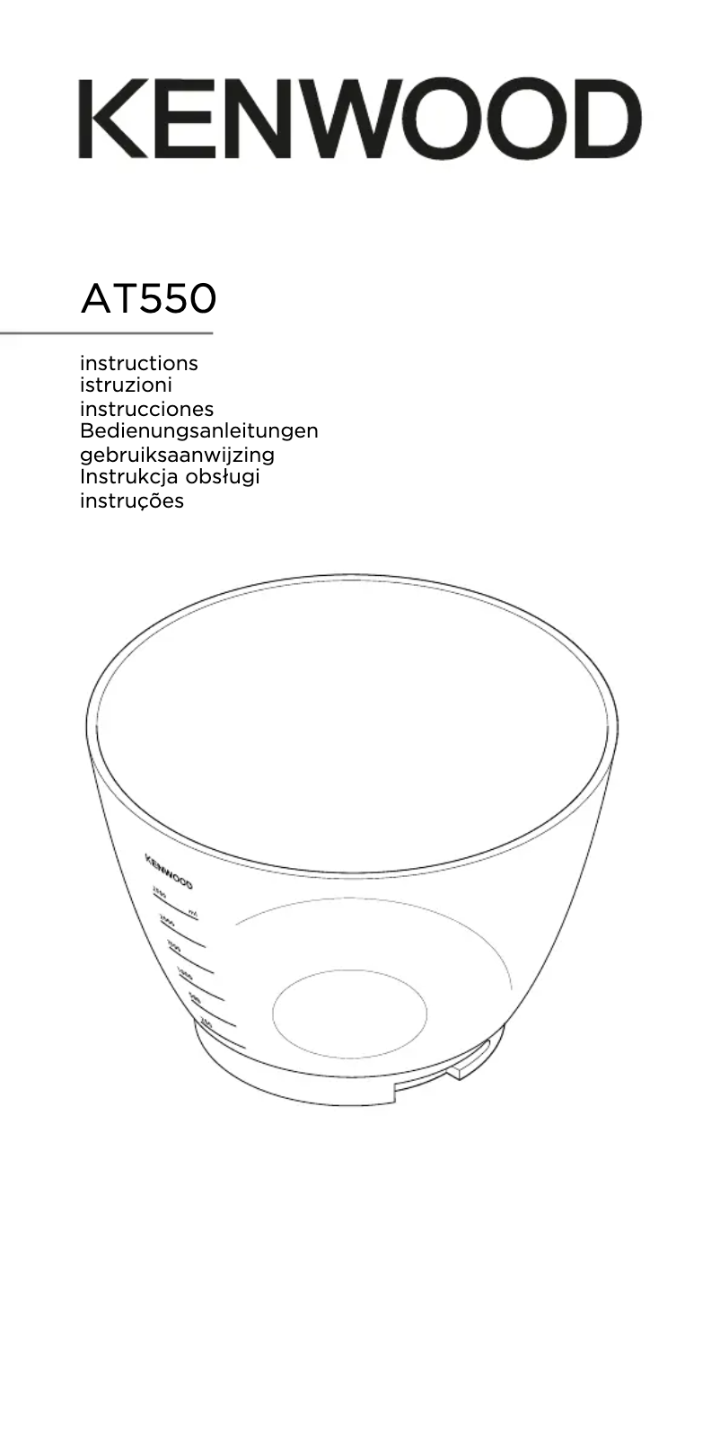 Page 1 de la notice Manuel utilisateur Kenwood AT550