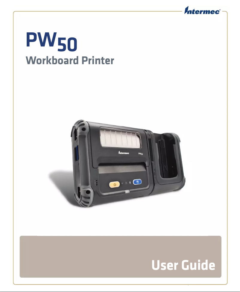Page 1 de la notice Manuel utilisateur Intermec PW50A