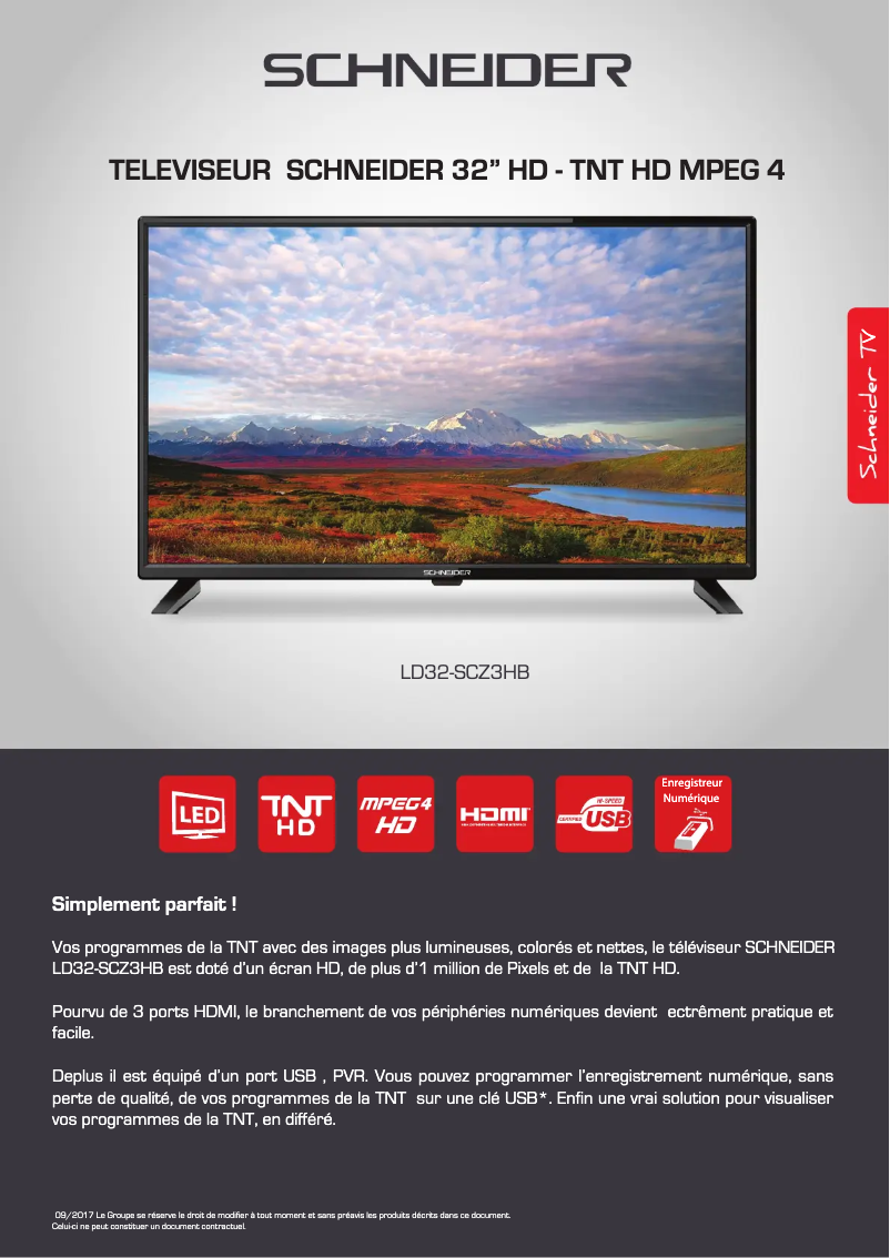 Página 1 del manual Ficha técnica Schneider LD32-SCZ3HB