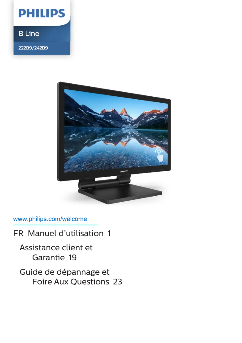 Page n°1 - Manuel utilisateur Philips B Line 242B9TL