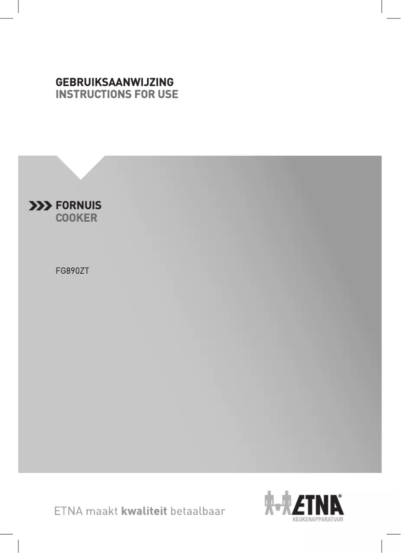 Page 1 de la notice Manuel utilisateur Etna FG890ZT