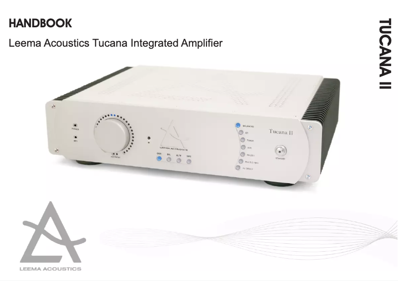 Page 1 de la notice Manuel utilisateur Leema Tucana II