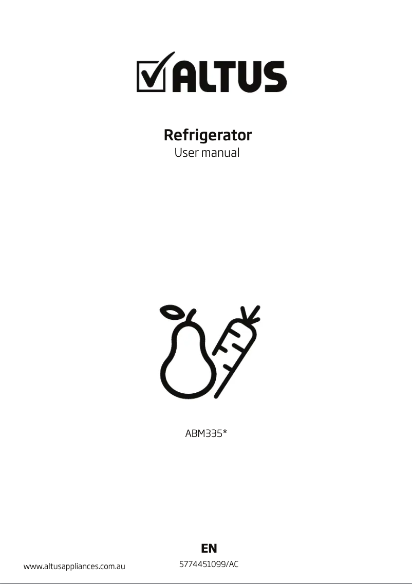 Página 1 del manual Manual de usuario Altus ABM335PX