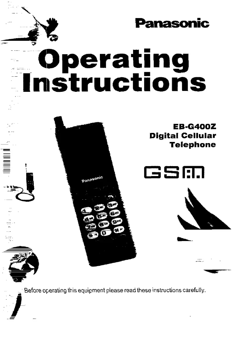 Page 1 de la notice Manuel utilisateur Panasonic EB-G400Z
