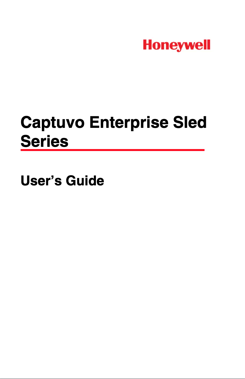 Page 1 de la notice Manuel utilisateur Honeywell Captuvo SL62