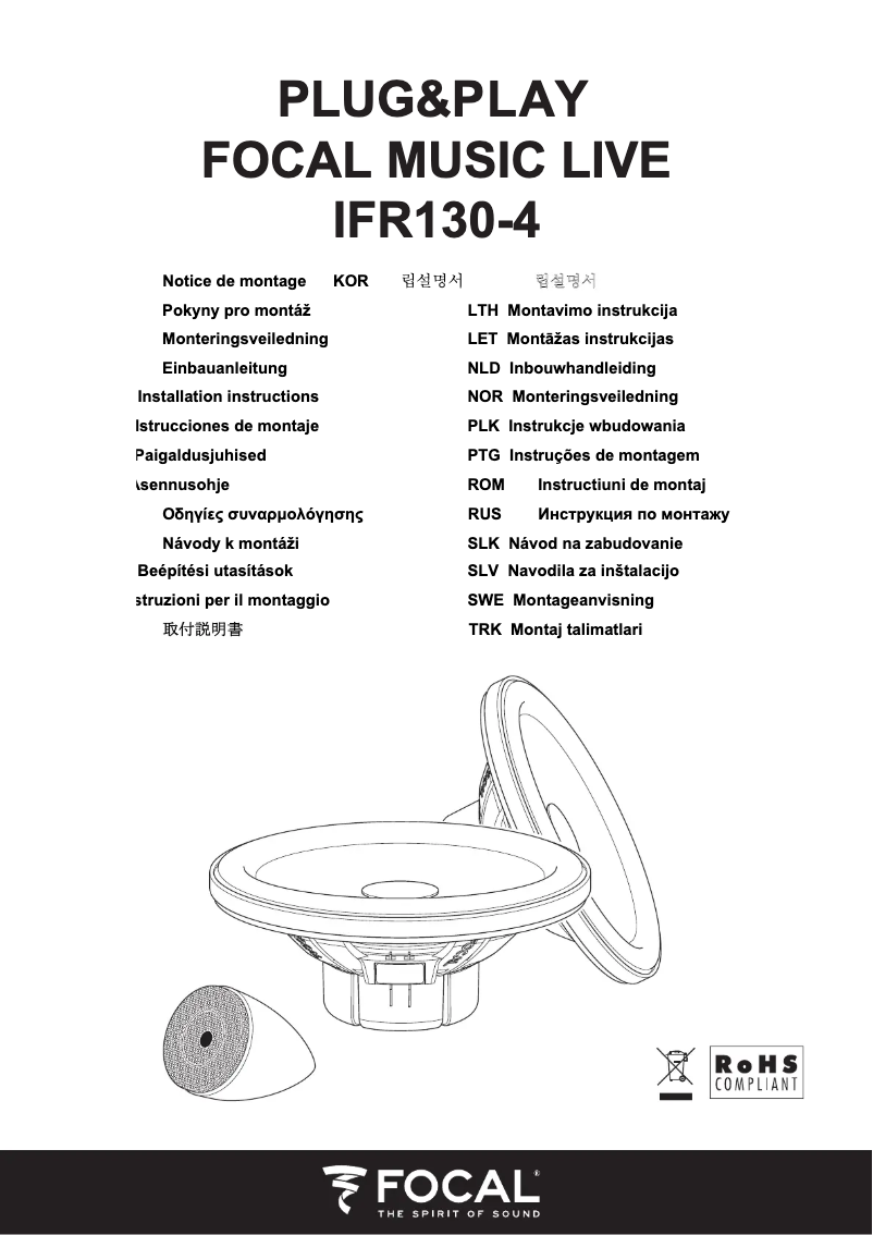 Page 1 de la notice Manuel utilisateur Focal IFR 130-4