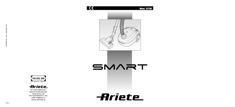 Page 1 of the manual Instruction Manual Ariete Smart 2735