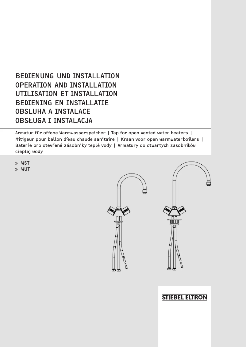 Page 1 de la notice Manuel utilisateur Stiebel Eltron WST