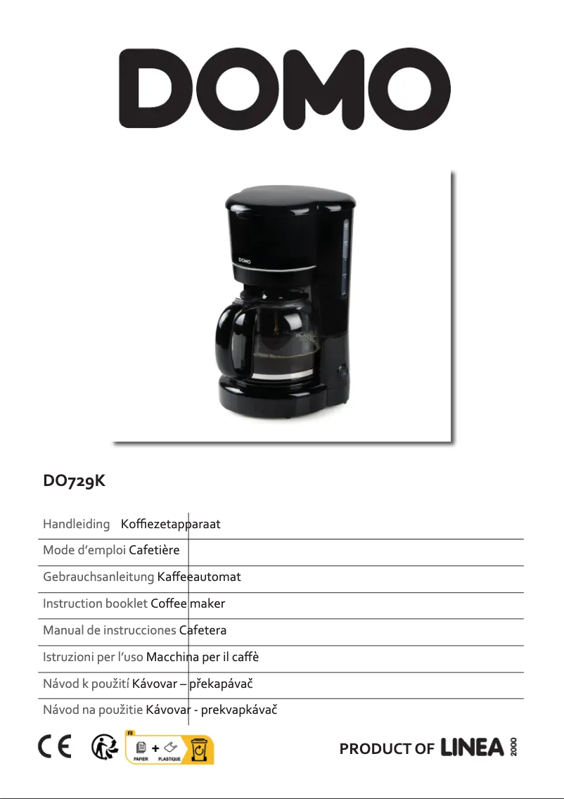 Page 1 de la notice Manuel utilisateur Domo DO729K