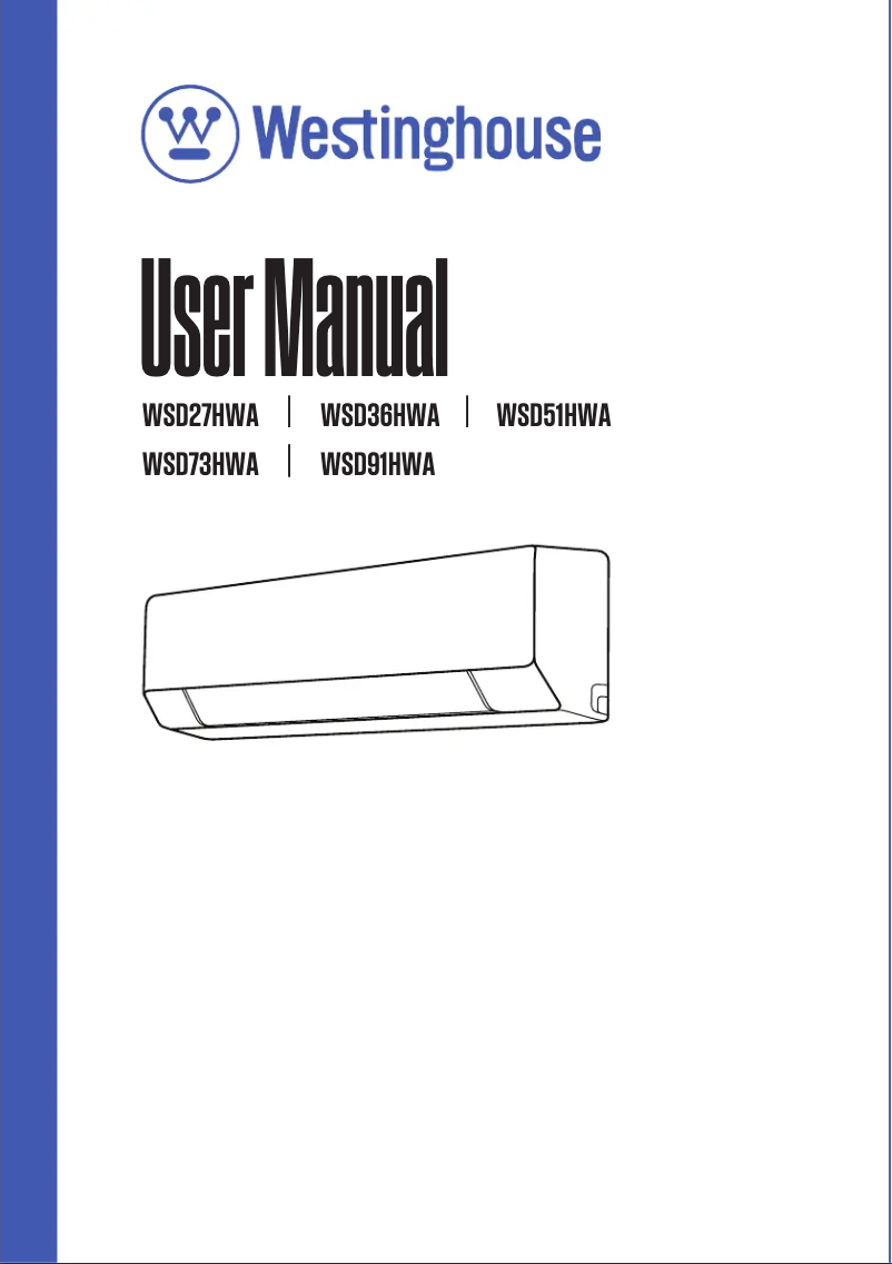 Página 1 del manual Manual de usuario Westinghouse WSD51HWA-E