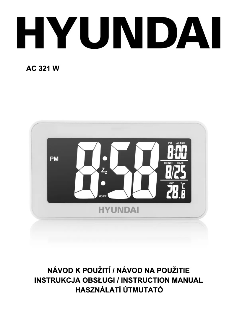 Page 1 de la notice Manuel utilisateur Hyundai AC 321 W