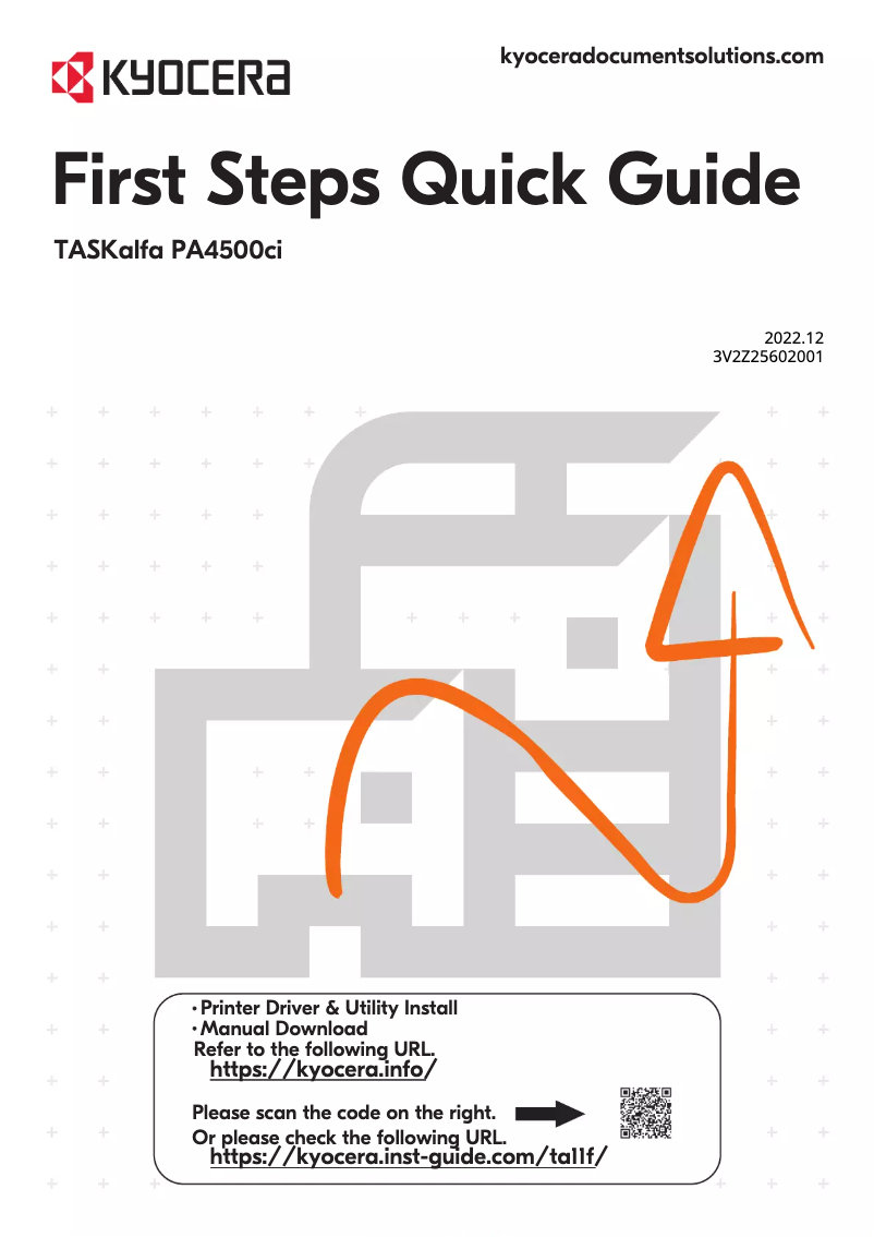 Page 1 de la notice Manuel utilisateur Kyocera TASKalfa PA4500ci