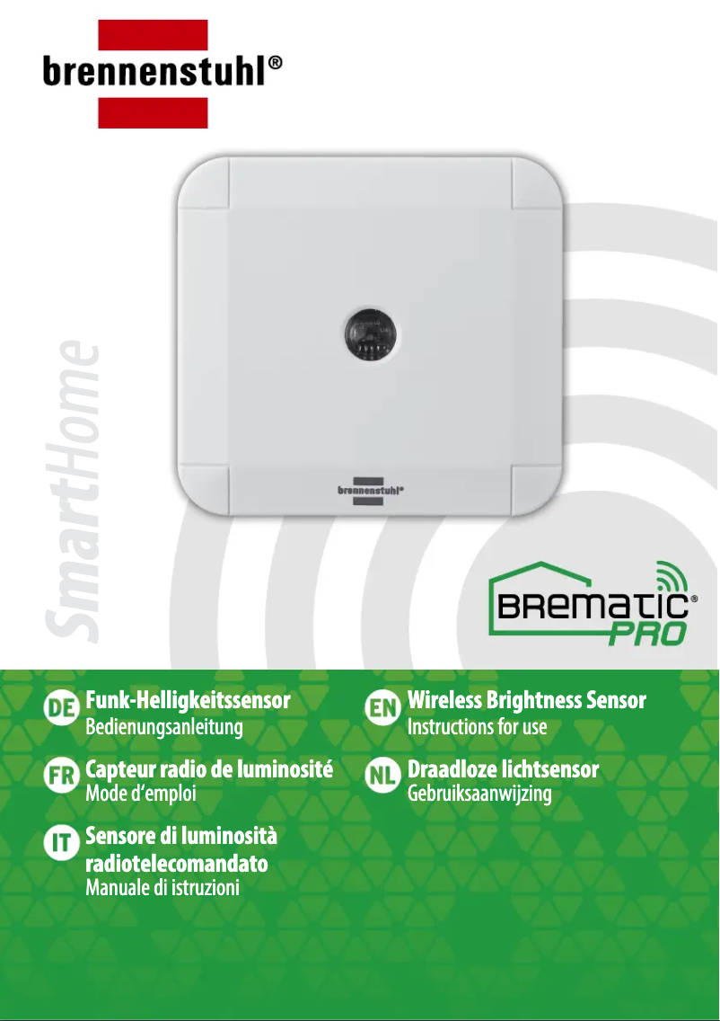 Page 1 de la notice Manuel utilisateur Brennenstuhl BrematicPRO HS868 01 IP44