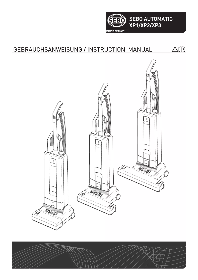 Page 1 de la notice Manuel utilisateur Sebo Automatic XP3