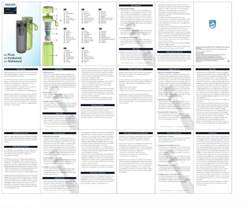 Page 1 de la notice Manuel utilisateur Philips GoZero AWP2722